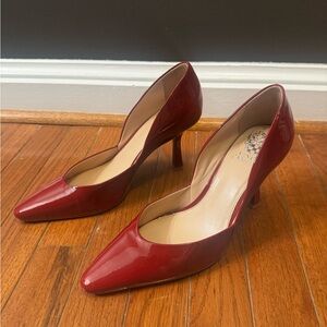 Vince Camuto Red Patent Leather Heels